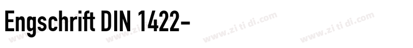 Engschrift DIN 1422字体转换
